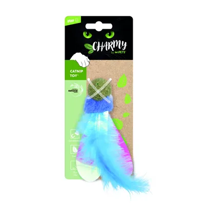 MPETS CHARMY Jouet à l'herbe à chat - LUCIOLE Bleue