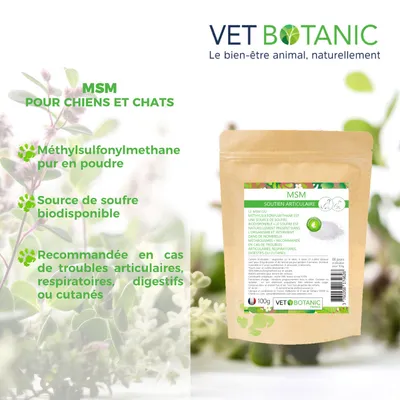 MSM - Soutien articulaire du chien et du chat