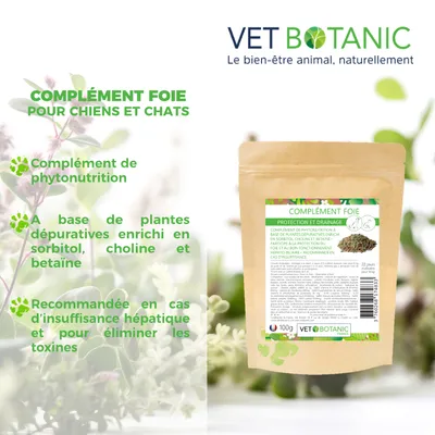 COMPLEMENT FOIE - Protection et draînage chien et chat