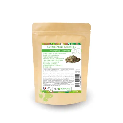 COMPLEMENT PARASITES EXTERNES - Puces et tiques chien et chat