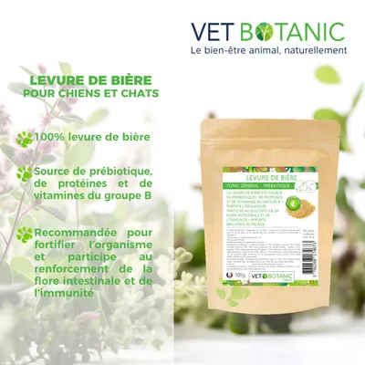 LEVURE DE BIERE CHATS ET CHIENS