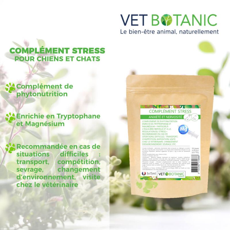 COMPLEMENT ANTI STRESS CHIEN ET CHAT - Anxiété et nervosité