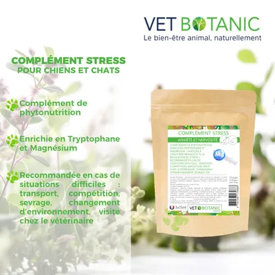 COMPLEMENT ANTI STRESS CHIEN ET CHAT - Anxiété et nervosité
