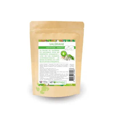 VALERIANE Plante pure en poudre - Agitation et anxiété chiens et chats