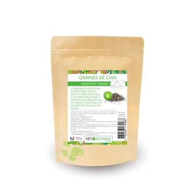 GRAINES DE CHIA - Digestion et pelage chiens et chats