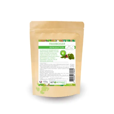 FRAMBOISIER Feuilles en poudre - Reproduction chiens et chats FRAMBOISIER Feuilles en poudre - Reproduction chiens et chats