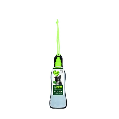 MPETS Gourde Pliable ECO - M - 500 ml - Noir & Vert