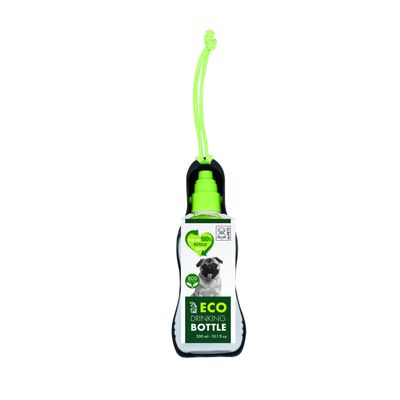 MPETS Gourde Pliable ECO - S - 300 ml - Noir & Vert