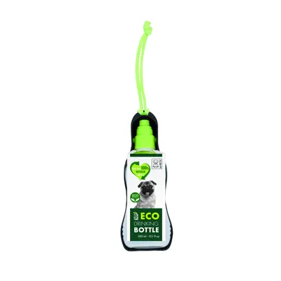 MPETS Gourde Pliable ECO - S - 300 ml - Noir & Vert