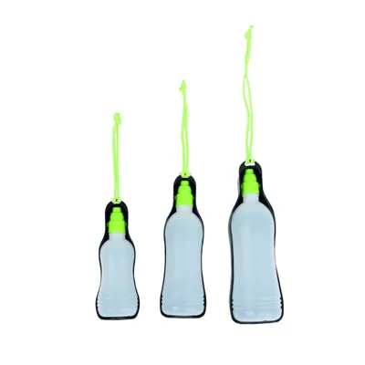 MPETS Gourde Pliable ECO - S - 300 ml - Noir & Vert