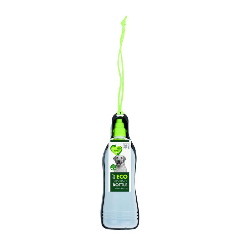 MPETS Gourde Pliable ECO - L - 750 ml - Noir & Vert
