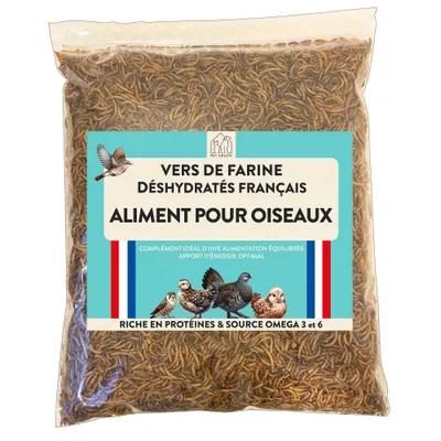 PETDESIGN - Vers de farine déshydratés - 1 kg