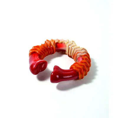 MPETS - Jouet à Macher CARNIVORE Ring Bone L - Gout Bacon