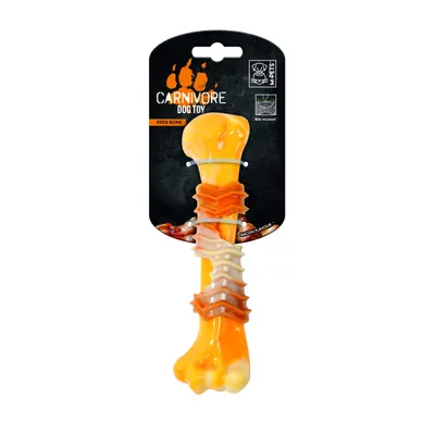MPETS - Jouet à Macher CARNIVORE Ring Bone M - Gout Bacon