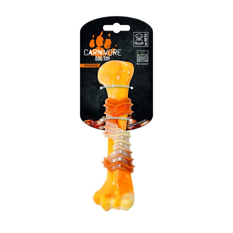 MPETS - Jouet à Macher CARNIVORE Ring Bone M - Gout Bacon