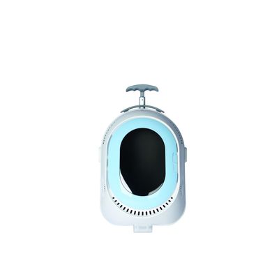 MPETS TROLLEY Caisse transport FULL - 35.7 x30.8 x 47.7 cm - Bleue & Blanc