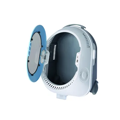 MPETS TROLLEY Caisse transport FULL - 35.7 x30.8 x 47.7 cm - Bleue & Blanc