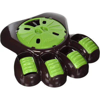 AIKIOU-INTERACTIVE PAW BOWLS MARRON / VERT
