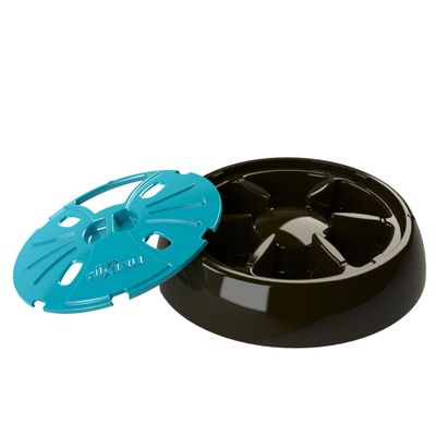 AIKIOU-JUNIOR INTERACTIVE BOWLS MARRON / BLEU