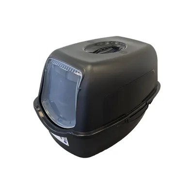 PET DESIGN Maison de toilette SAMBA - Noire (PP Recyclé) - 56 x 40 x 39 cm PET DESIGN Maison de toilette SAMBA - Noire (PP Recyclé) - 56 x 40 x 39 cm