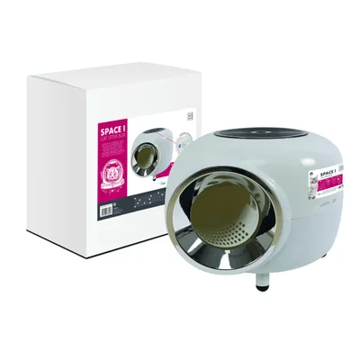 MPETS Maison de toilette - SPACE I Blanche - 57.1 x 44.3 x 55.2 cm