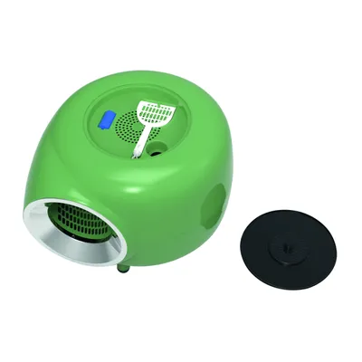 MPETS Maison de toilette - SPACE I Verte - 57.1 x 44.3 x 55.2 cm