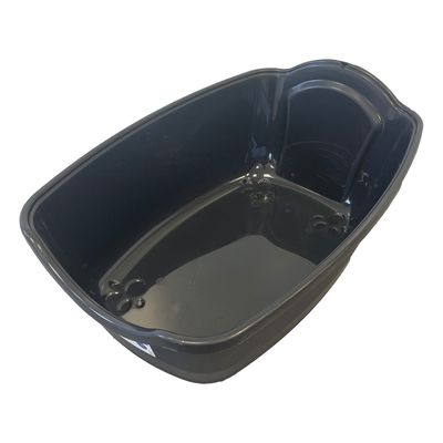 PET DESIGN Sacha Maison de toilette - 56 x 40 x 39 cm - Noir et blanc - Pou