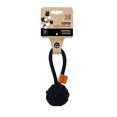 MPETS Jouet COTO Loop Ball 6.5 cm - Noir