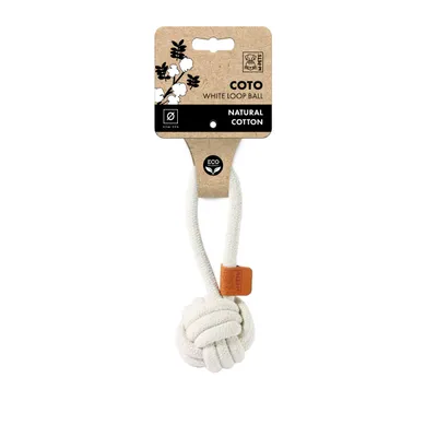 MPETS Jouet COTO Loop Ball 6.5 cm - Blanc MPETS Jouet COTO Loop Ball 6.5 cm - Blanc