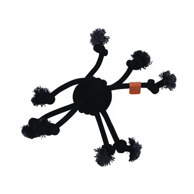 MPETS - COTO Eco jouets pour chiens en corde - Araignée 38cm - Noir