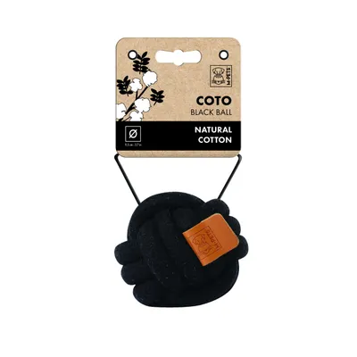 MPETS Jouet COTO Ball Couleur NOIR Taille 9,5cm
