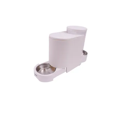 MPETS DUPLO Distributeur Croquettes & Eau - 1.3 KG/3L - Blanc