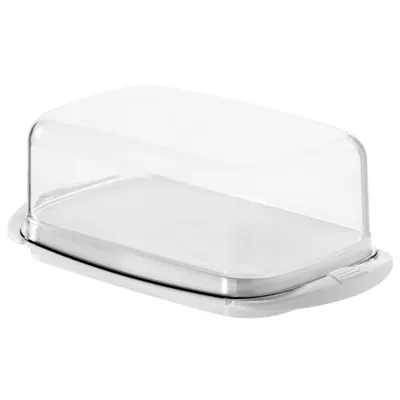 Rotho Beurrier blanc en plastique blanc 6 x 8.5 x 16 cm