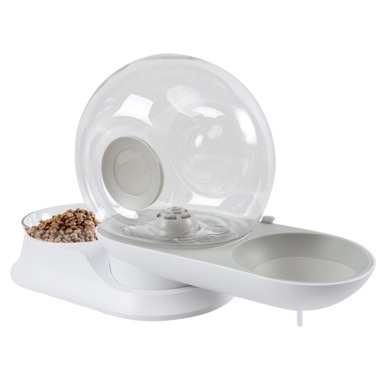 SNAIL Distributeur croquettes + eau GRIS