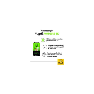 MAGALLI - Magalli Alimentation poule pondeuse bio