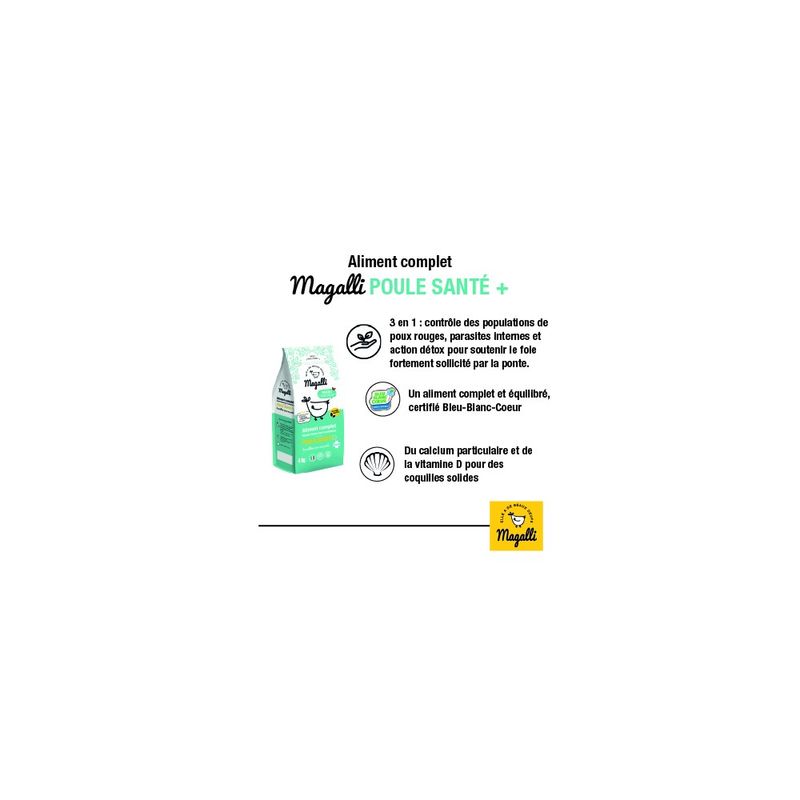 MAGALLI - Magalli Poules Pondeuses Santé+ - Oeufs et Vitalité