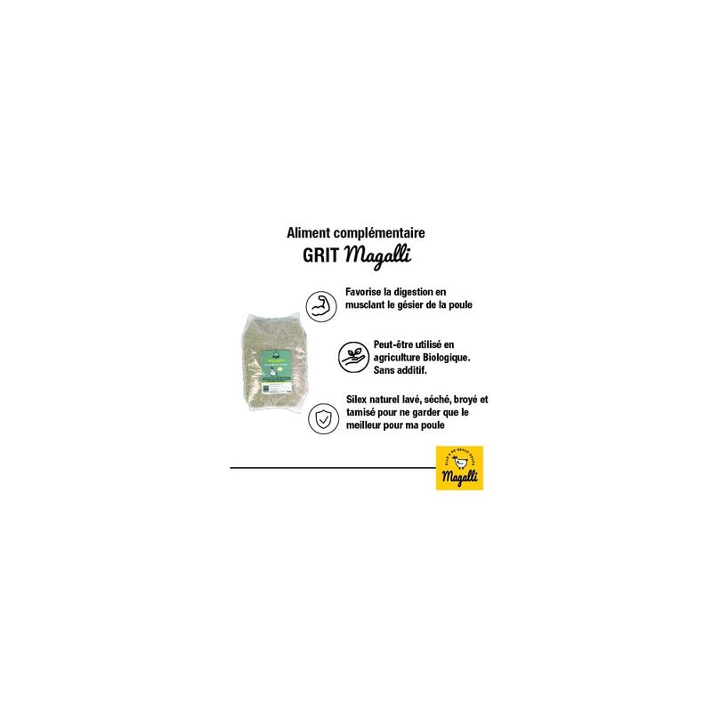 MAGALLI - Magalli Grit Poules - Digestion Et Coquilles Solides