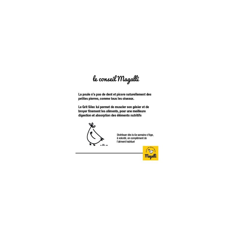 MAGALLI - Magalli Grit Poules - Digestion Et Coquilles Solides