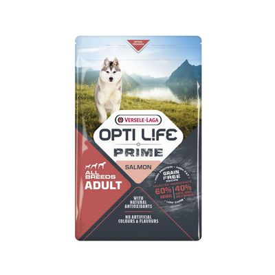 Croquettes Opti Life Prime chien : Saumon