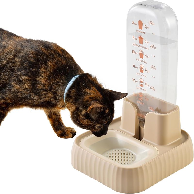 UAMLY Distributeur d'eau pour animaux de compagnie avec filtre