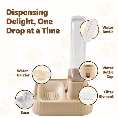 UAMLY Distributeur d'eau pour animaux de compagnie avec filtre
