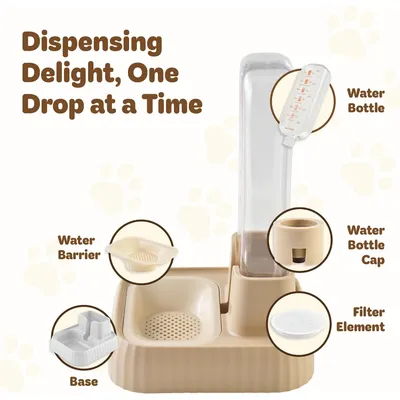UAMLY Distributeur d'eau pour animaux de compagnie avec filtre
