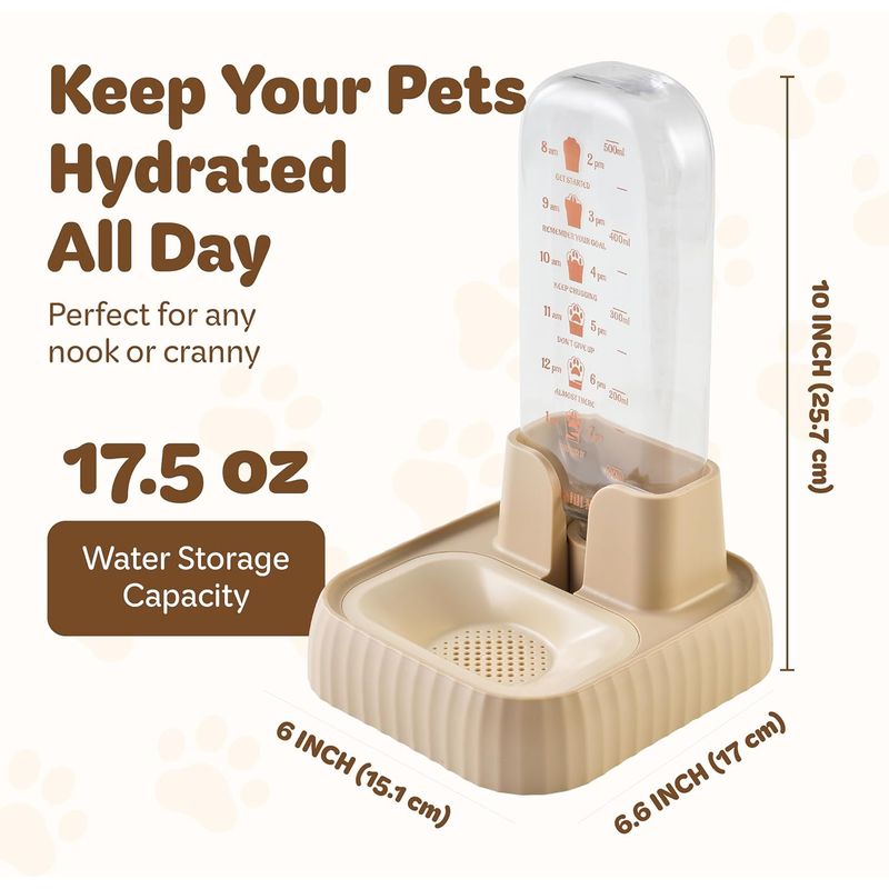 UAMLY Distributeur d'eau pour animaux de compagnie avec filtre