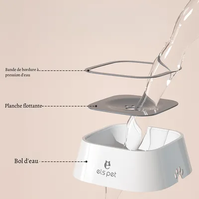 Petopia Bol flottant anti-mouillage pour chiens et chats