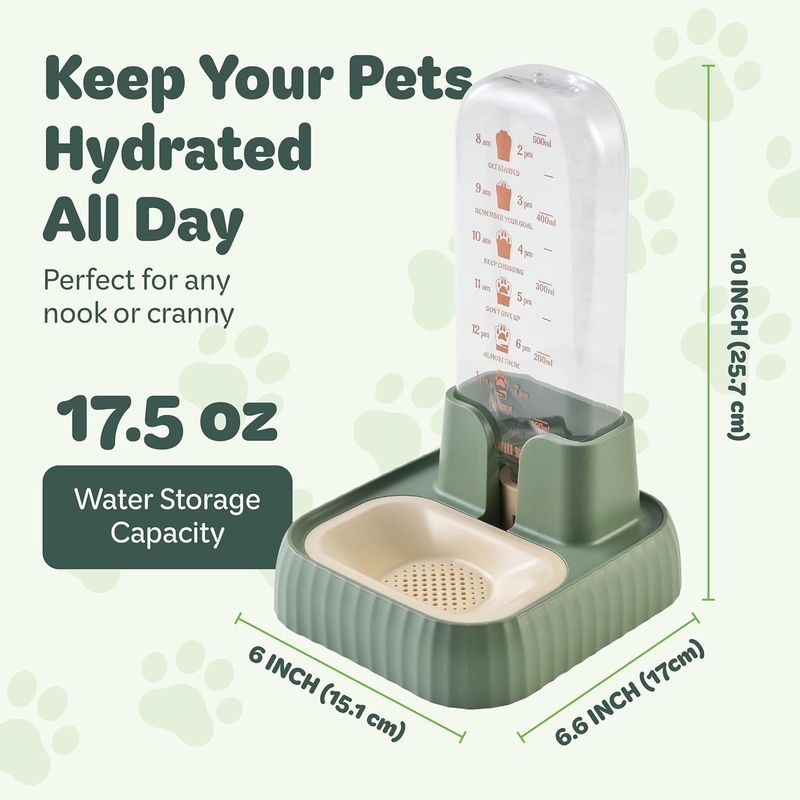 UAMLY Distributeur d'eau pour animaux de compagnie avec filtre