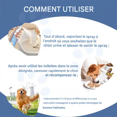 Pet Planet Spray inducteur de défécation pour animaux de compagnie