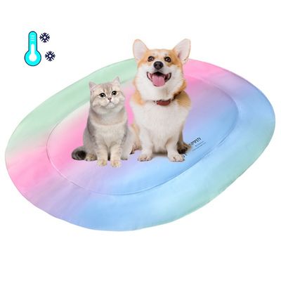 Pet Planet Matelas de refroidissement arc-en-ciel 40×50cm