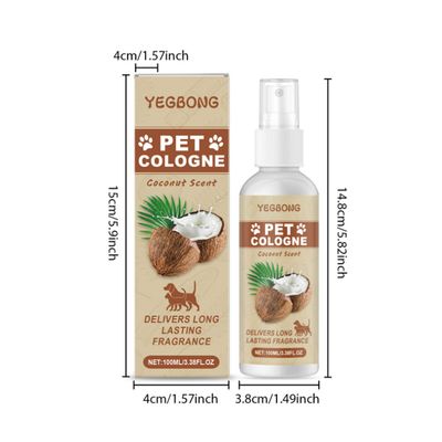 Pet Planet Spray déodorant à l'arôme de coco pour chats et chiens 100ml