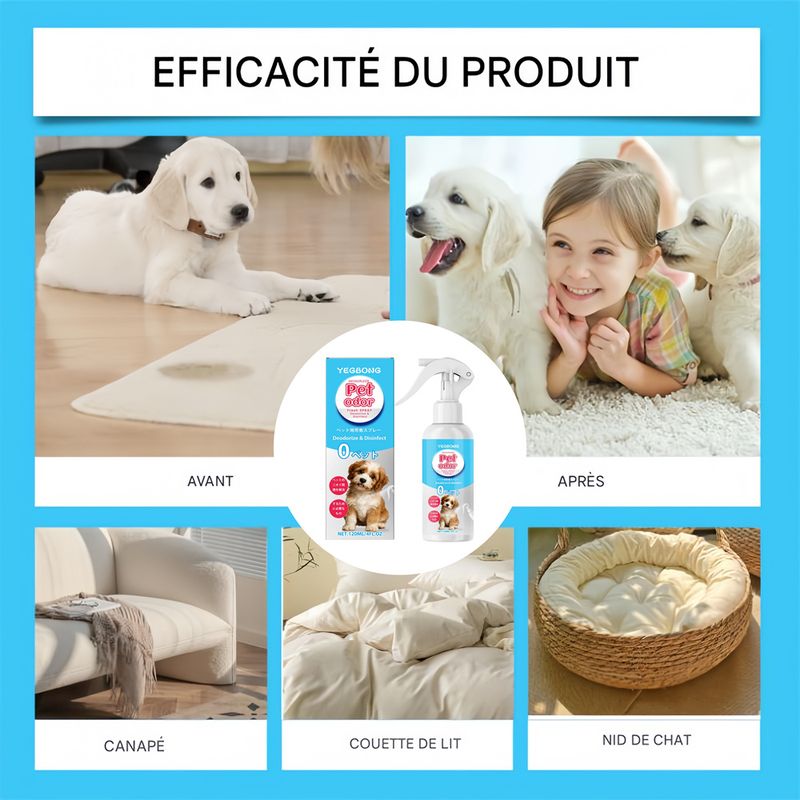 Pet Planet Spray déodorant pour chats et chiens 120ml