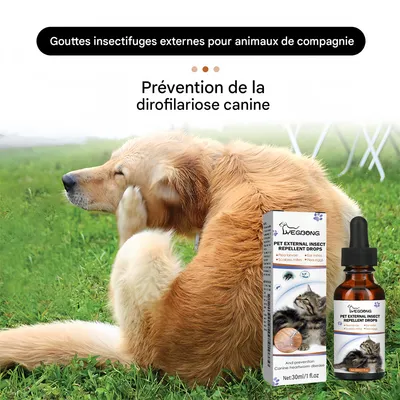 Pet Planet Lotion antiparasitaire externe pour animaux de compagnie